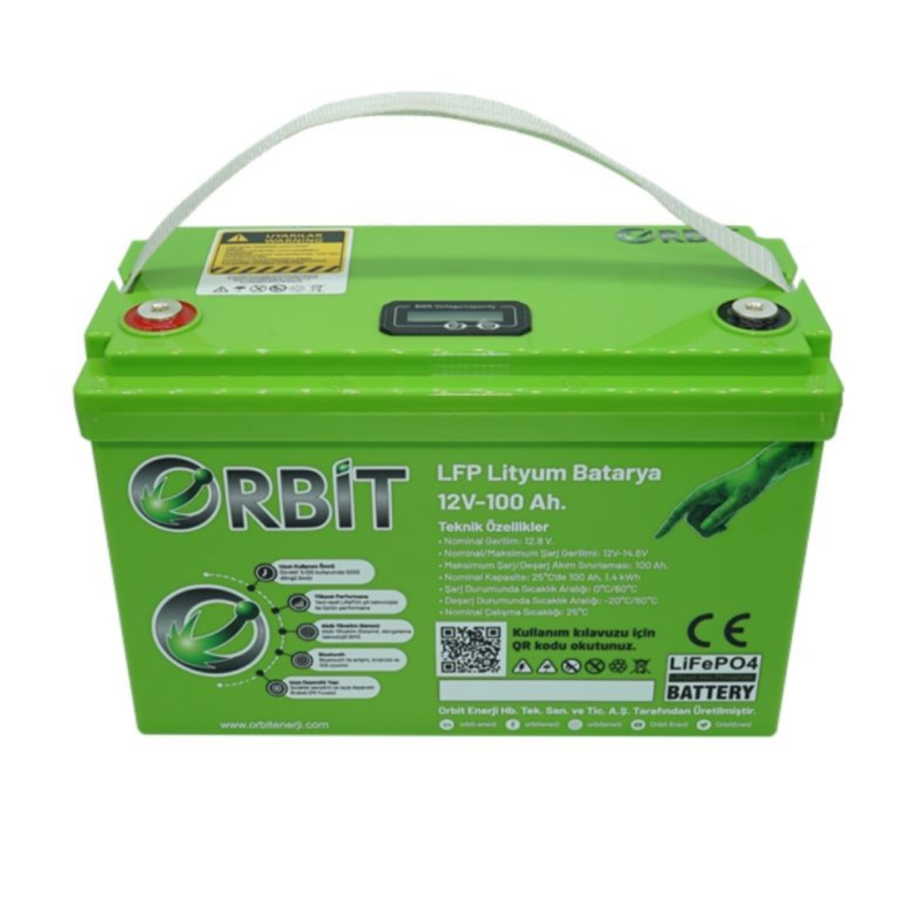 12 Volt-100Ah LifePo4 Lityum Akü