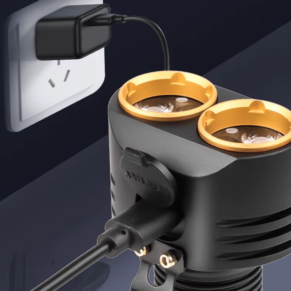 2400 Lümen 10 Watt XTE Ledli Usb Şarjlı El Feneri
