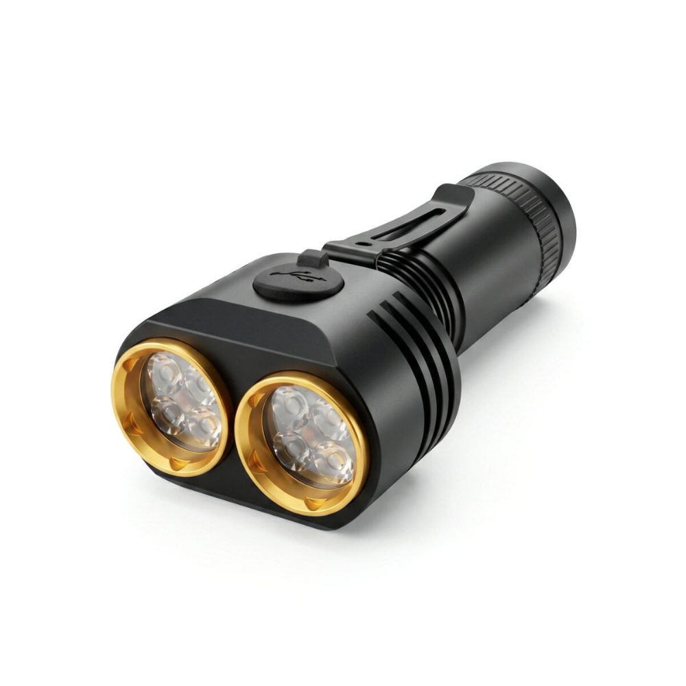 2400 Lümen 10 Watt XTE Ledli Usb Şarjlı El Feneri