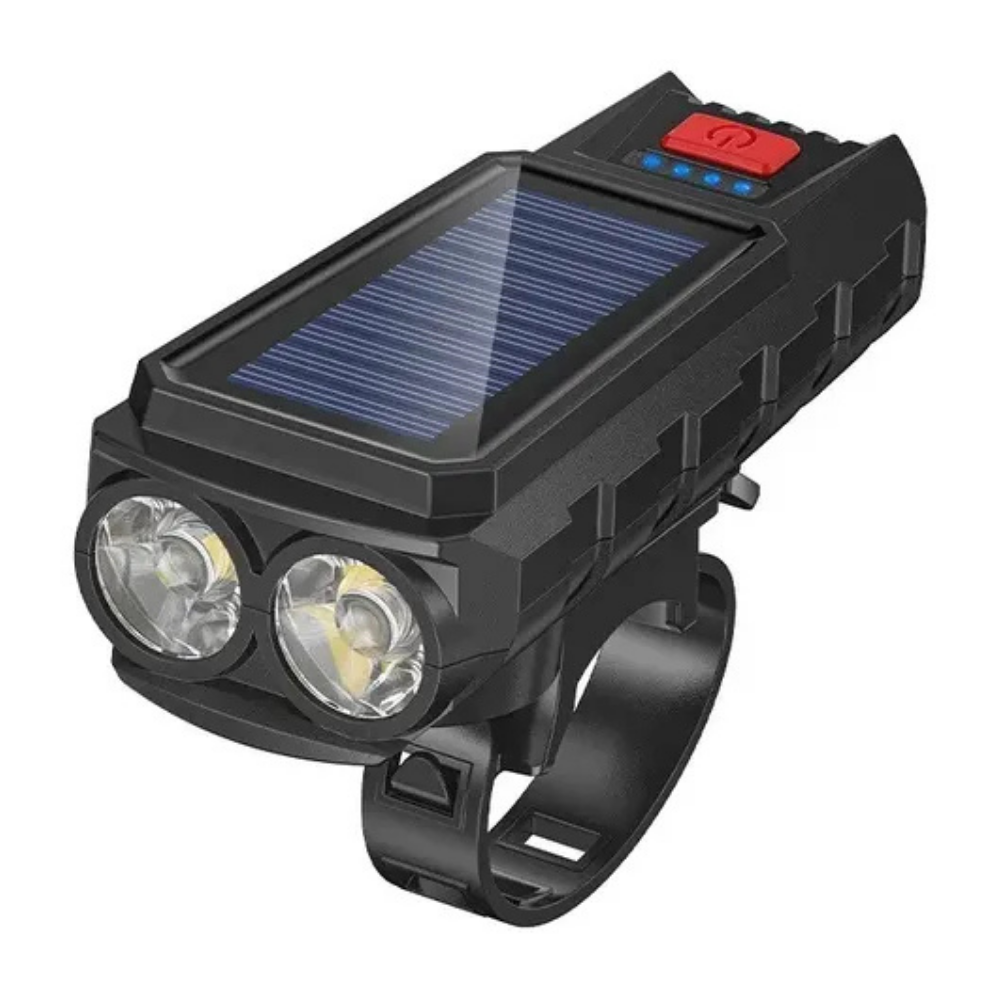 3 Watt Solar + USB Şarjlı Korna + Bisiklet Feneri