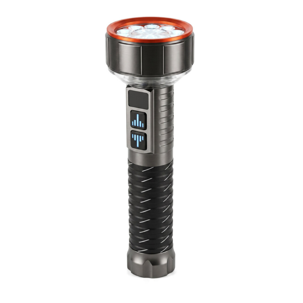 3000 Lümen 10 Watt Lazer + 360° Cob Ledli Usb Şarjlı El Feneri