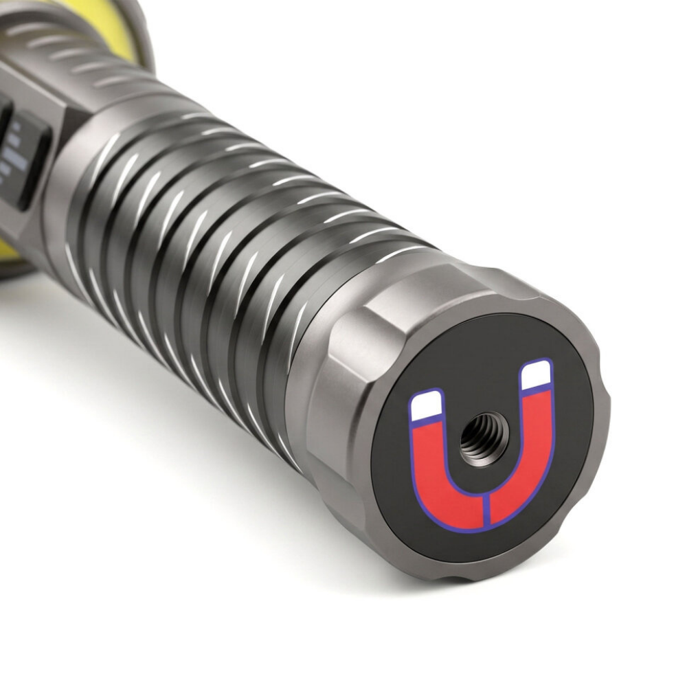 3000 Lümen 10 Watt Lazer + 360° Cob Ledli Usb Şarjlı El Feneri