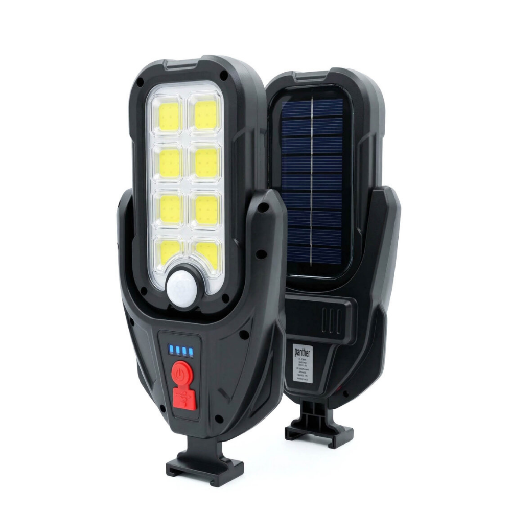 Güneş Enerjili Solar + USB Şarjlı Hareket Sensörlü Bahçe / Sokak Aydınlatma Armatürü
