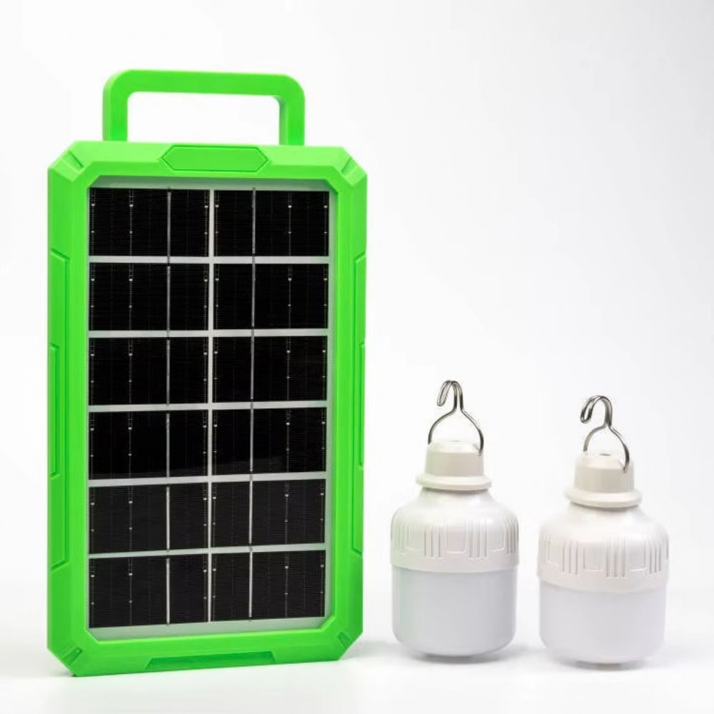Solar Güneş Enerjili Şarjlı Kamp Seti ( 2 Ampullü )