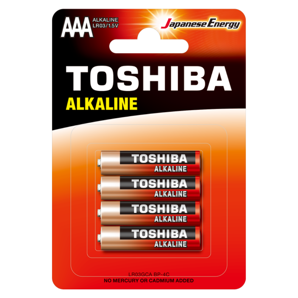 Toshiba AAA LR03 Alkalin 4lü İnce Pil