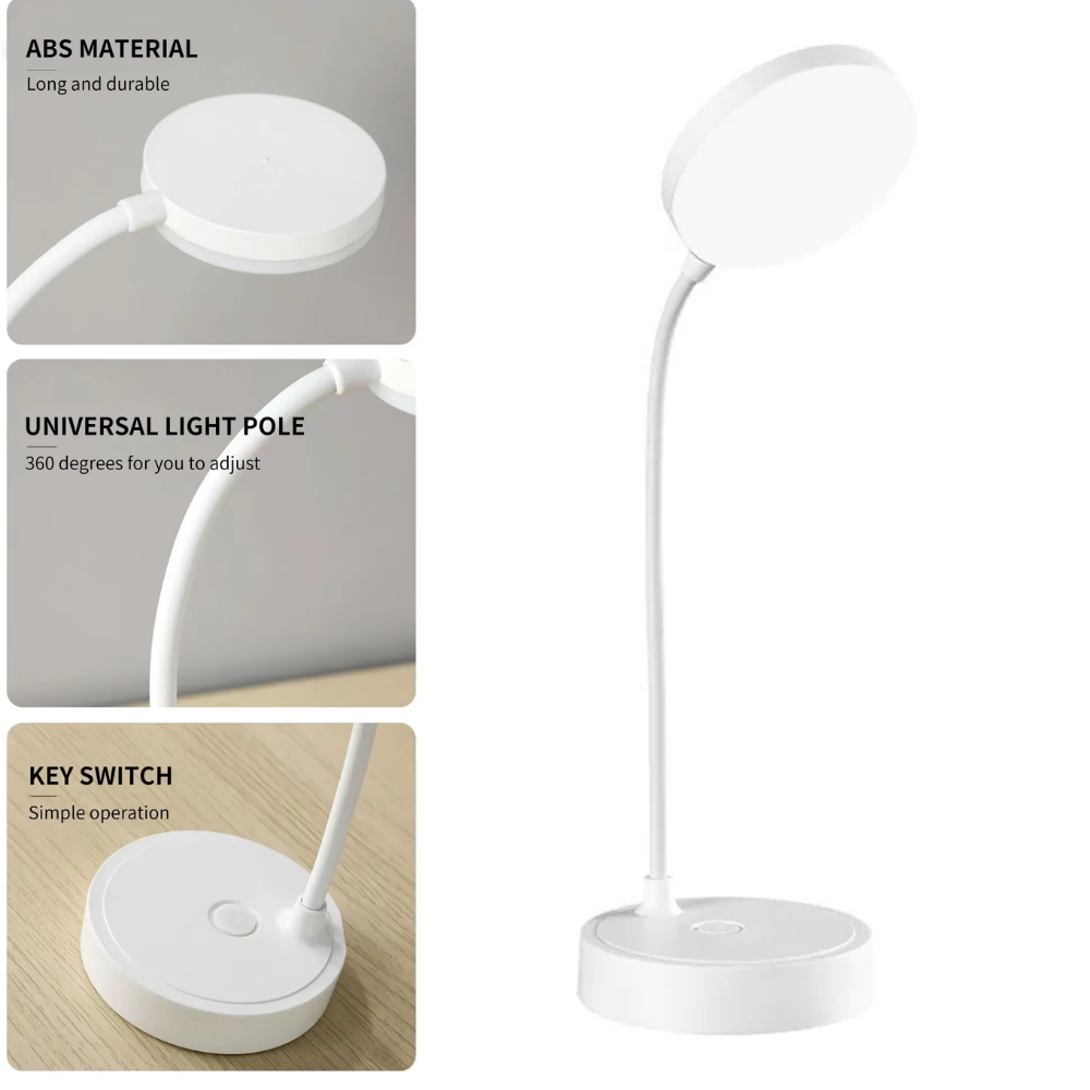 USB Şarjlı Esnek Tasarımlı Dimlenebilir Masa Lambası