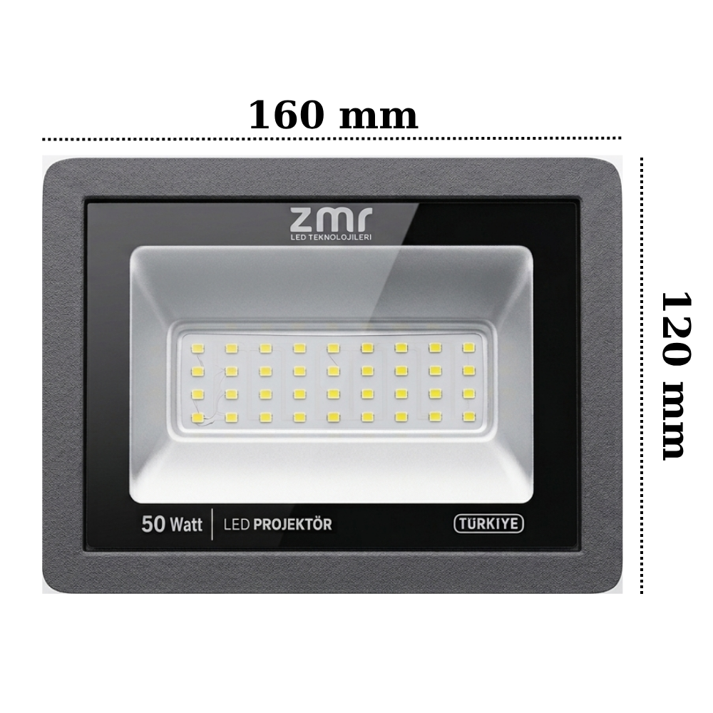 Optima 50 Watt  Ultra Slim Led Projektör (Beyaz Işık)