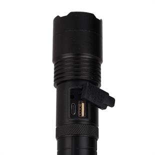 10 Watt Lazer Ledli Zoomlu USB Şarjlı El Feneri