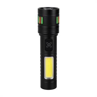 10 Watt Led + Cob Led USB Şarjlı El Feneri