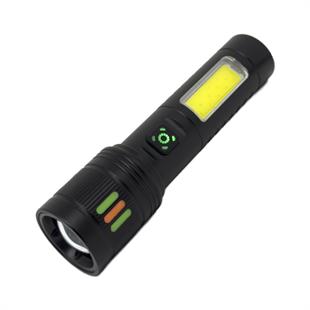 10 Watt Led + Cob Led USB Şarjlı El Feneri