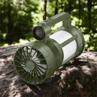 600 Lümen 10 Watt TG Led + 5 Watt Led USB + Solar Şarjlı Pervane El Feneri Projektör