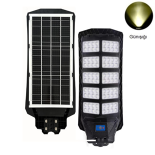 1000 Watt Güneş Enerjili Solar Sokak ve Yol Aydınlatma Armatürü (Günışığı)