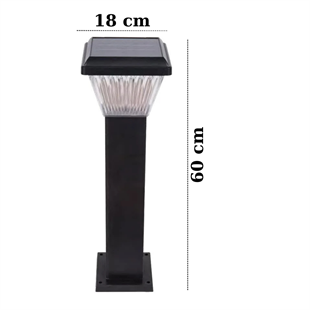 100Watt Güneş Enerjili Solar Bahçe Armatürü ( 60cm Direkli )