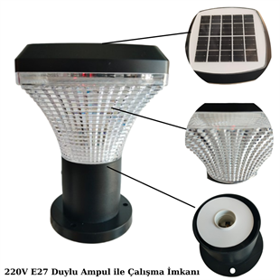 100Watt Güneş Enerjili Solar Set/Baba Üstü Bahçe Armatürü