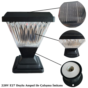 100Watt Güneş Enerjili Solar Set/Baba Üstü Bahçe Armatürü