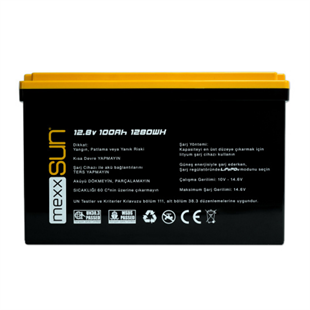 12.8 Volt-100Ah LifePo4 Lityum Akü