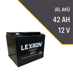 12 Volt 42AH Amper Solar Sistem ve Elektrikli Araç Jel Akü