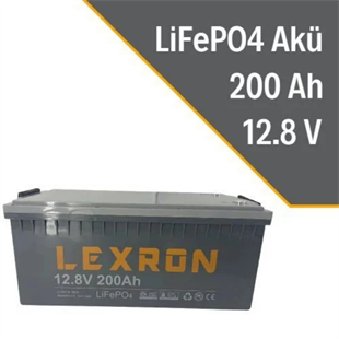 12.8 Volt-200Ah LifePo4 Lityum Akü