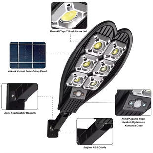 120Watt Güneş Enerjili Solar Sokak Armatürü