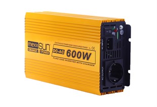 Mexxsun 12V Volt-600W Watt Şarjlı Tam Sinüs İnverter