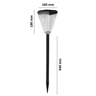 15Watt Fonksiyonel Solar Çim / Bahçe Aydınlatma Armatürü