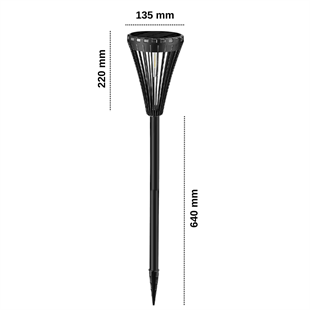 15Watt Fonksiyonel Solar Çim / Bahçe Aydınlatma Armatür