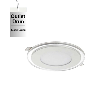 15Watt Sıva Altı Yuvarlak Camlı Led Panel Armatür (Beyaz Işık-Mavi Işık)