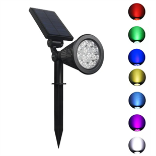 18Watt Solar Çim / Bahçe Aydınlatma Armatürü (RGB)