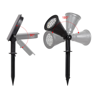 18Watt Solar Çim / Bahçe Aydınlatma Armatürü (Yeşil Işık)