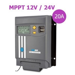 20A Amper MPPT Solar Güneş Akü Şarj Kontrol Cihazı