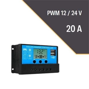 20A Amper PWM Solar Güneş Akü Şarj Kontrol Cihazı