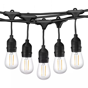 220Volt 5 Adet E27 Duylu 5 Metre Kablolu Set (5 Adet S14 Led Ampul Hediyeli)