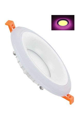 23Watt Pembe Işıklı Çift Renkli Led Panel Armatür 