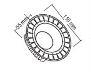 24WATT AR111 Cob DownLıght Led Ampul (Beyaz Işık)