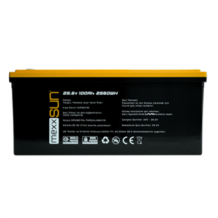 25.6 Volt-100Ah LifePo4 Lityum Akü