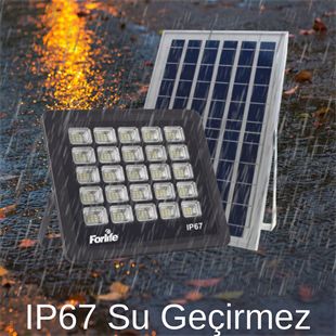 250 Watt Güneş Enerjili Solar Projektör