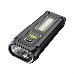 3 Watt Led + 2x5 SMD Led USB Şarjlı El Feneri