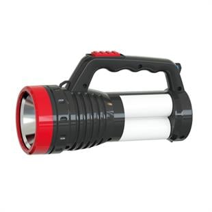 3 Watt Led +  4 Tüp Ledli USB Şarjlı El Feneri