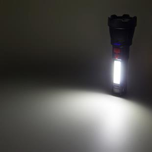 3 Watt Led + Cob Led USB Şarjlı El Feneri