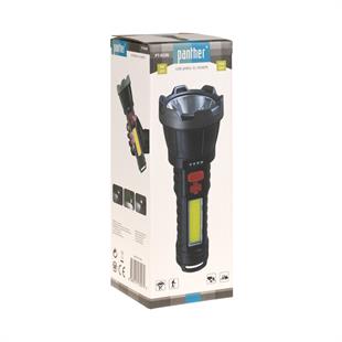 3 Watt Led + Cob Led USB Şarjlı El Feneri