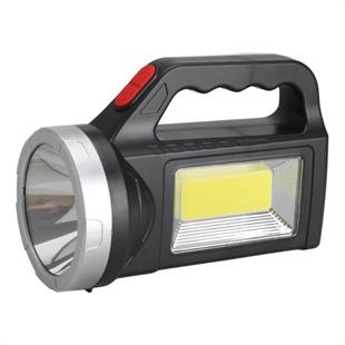 3 Watt Led + Cob Ledli USB + Solar Şarjlı El Feneri