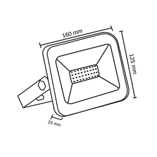 30 Watt 12-24 Volt AC/DC Led Projektör ( 6500K Beyaz Işık )
