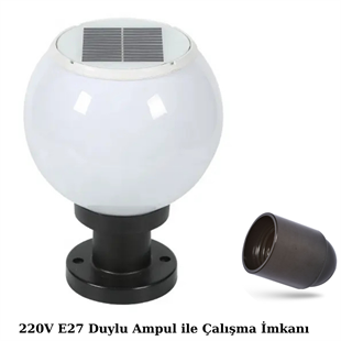 60 Watt Solar Set/Baba Duvar Üstü Dekoratif Glop Armatür