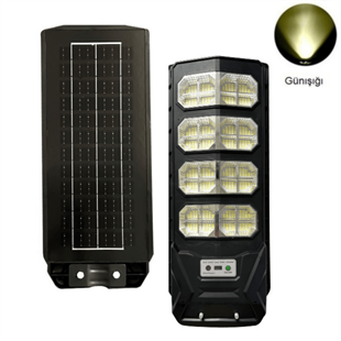 300 Watt Güneş Enerjili Solar Sokak ve Yol Aydınlatma Armatürü (Günışığı)