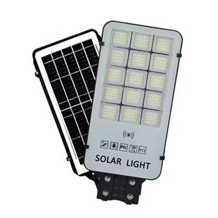 300 Watt Güneş Enerjili Solar Sokak ve Yol Aydınlatma Armatürü (Beyaz Işık)