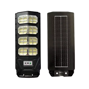 300 Watt Güneş Enerjili Solar Sokak ve Yol Aydınlatma Armatürü (Beyaz Işık)