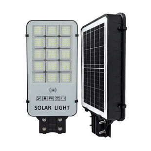 300 Watt Güneş Enerjili Solar Sokak ve Yol Aydınlatma Armatürü (Beyaz Işık)