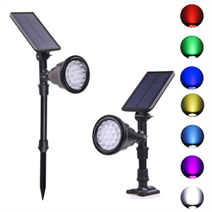 30Watt Fonksiyonel Solar Çim / Bahçe Aydınlatma Armatürü (RGB)