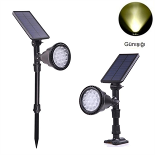 30Watt Fonksiyonel Solar Çim / Bahçe Aydınlatma Armatürü (Günışığı)