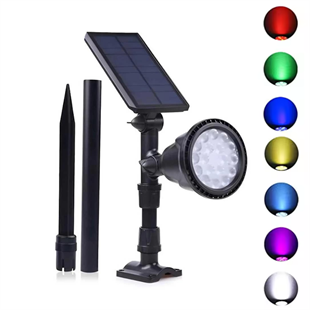 30Watt Fonksiyonel Solar Çim / Bahçe Aydınlatma Armatürü (RGB)